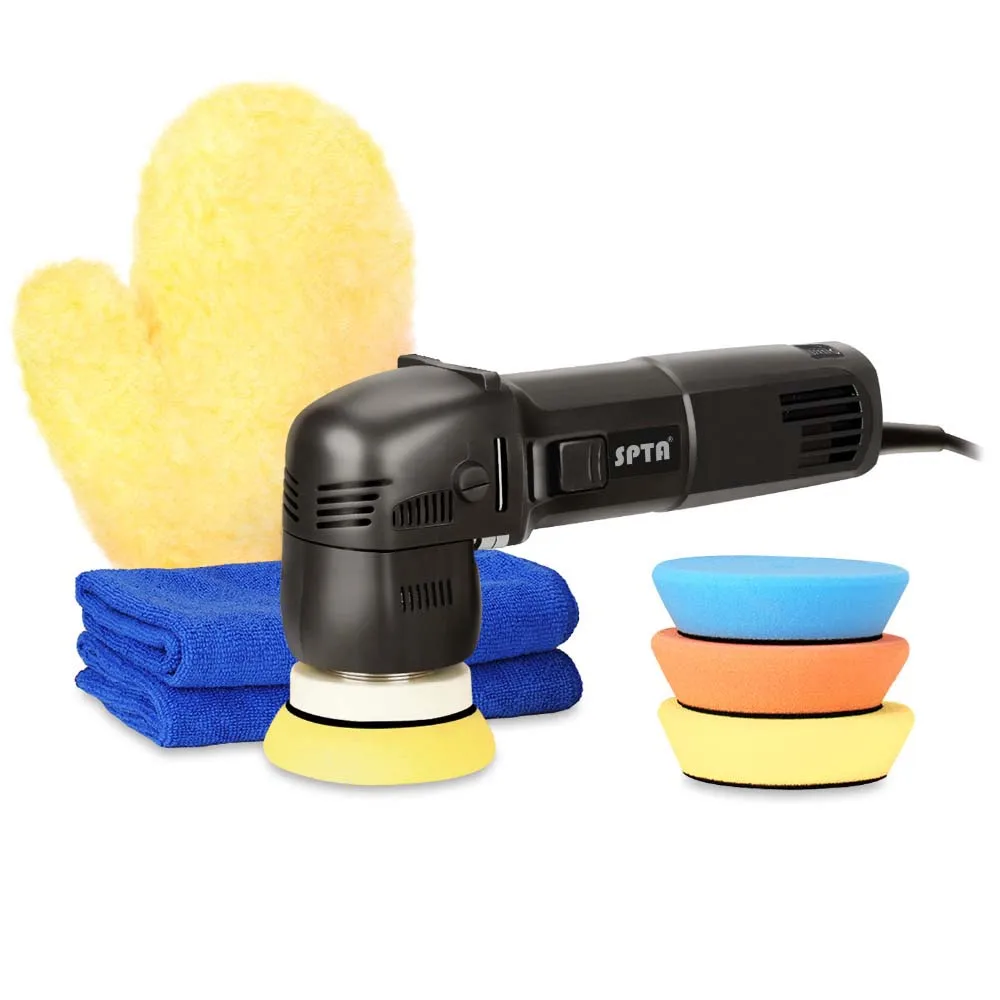 polisher set ЗИП 3 дюймов случайной орбиты полировщик двойного действия 110 V/220 V Миниатюрный Электрический полировщик автомобиля Красота шлифовальные машины и аксессуары - Цвет: polisher set