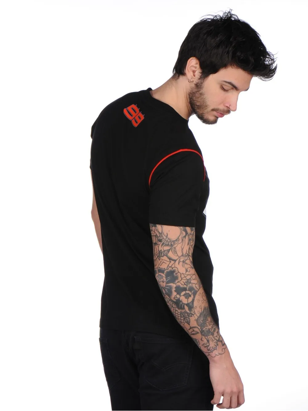 2017 Хорхе Лоренсо 99 мотоцикл Por Fuera спортивная летняя дышащая Футболка черный |