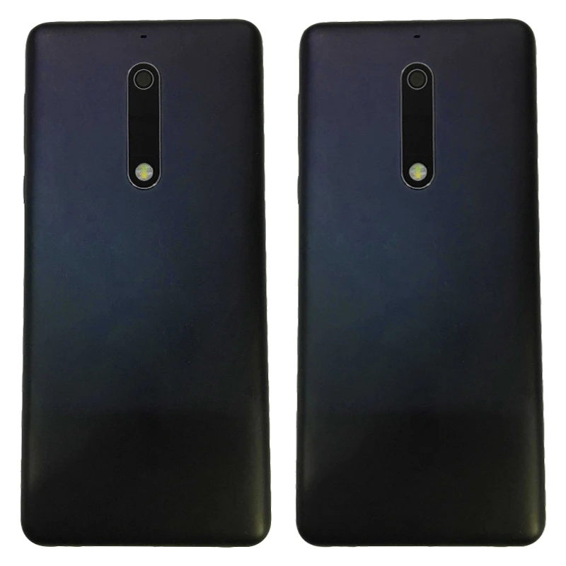 

For Nokia 5 New Original Metal Rear Housing Battery Door Back Cover Battery Case With Side Keys+Camera Lens+Logo