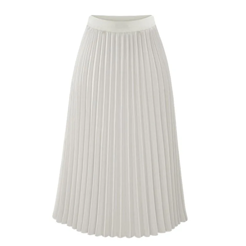 Женские шифоновые юбки тонкая плиссированная юбка в консервативном стиле