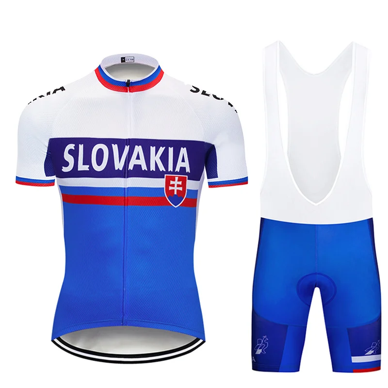 2021 команда Словакия Велоспорт Pro Джерси нагрудник Комплекты MTB Униформа