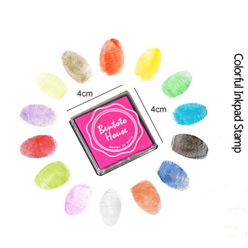 20pcs/lot 20Colors DIY Cute Cartoon Plastic Ink Pad Stamp Inkpad For Decoration Photo Album Scrapbooking Free Shipping H0168 |