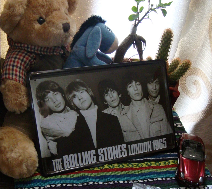 50 шт./лот металлический знак потертый шик Роллинг камень Лондон 1965 Металлические