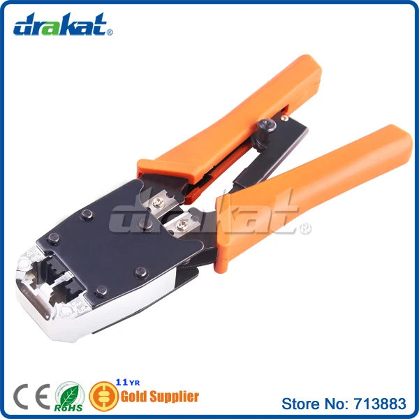 Сетевой кабель щипцы RJ45 RJ11 8 P/6 P разъем | Компьютеры и офис