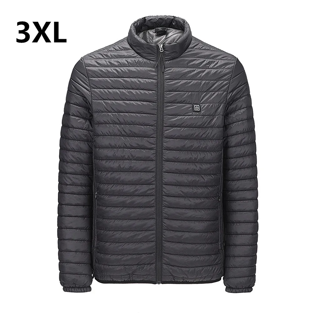 Vest 3XL Горячая зима Смарт USB интерфейс Электрический Подогрев жилет тепловой термостат нагревательная куртка для лыжного охоты теплая нагревательная одежда - Цвет: Vest 3XL