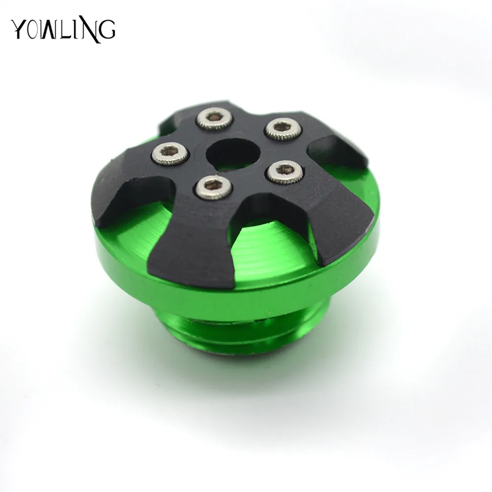 green M20* 2,5 аксессуары Мотоциклетный Двигатель масла ЧПУ наполнитель Кепки затыкающий болт крышки с резьбой для поездок на мотоцикле Ducati Monster 696 796 1200 HYPERMOTARD 796 - Цвет: green