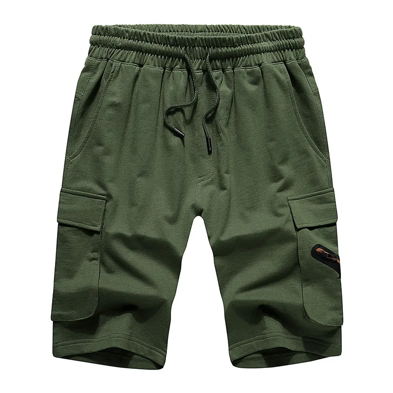 Летние короткие Мужские Jogger брендовые дышащие шорты мужские s Черные Серые короткие брюки для бодибилдинга мужские фитнес шорты для спортзала Masculino - Цвет: DK17 Green