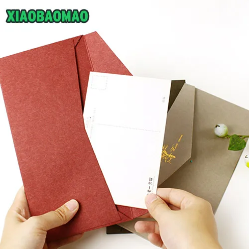 10 pcs thick high-grade commercial quality Paper Envelope Envelopes Vintage European Style For Card Scrapbooking Gift Office