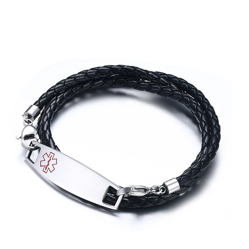 Короткий браслет-веревка из полиуретана для мужчин и женщин металлический