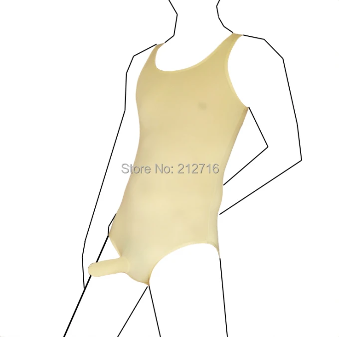 Для мужчин удобные пенис петух рукав боди Купальники мягкая гимнастические