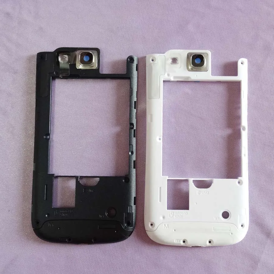 Корпус Корпуса средней рамки белого и черного цвета запасная часть рамка для Samsung