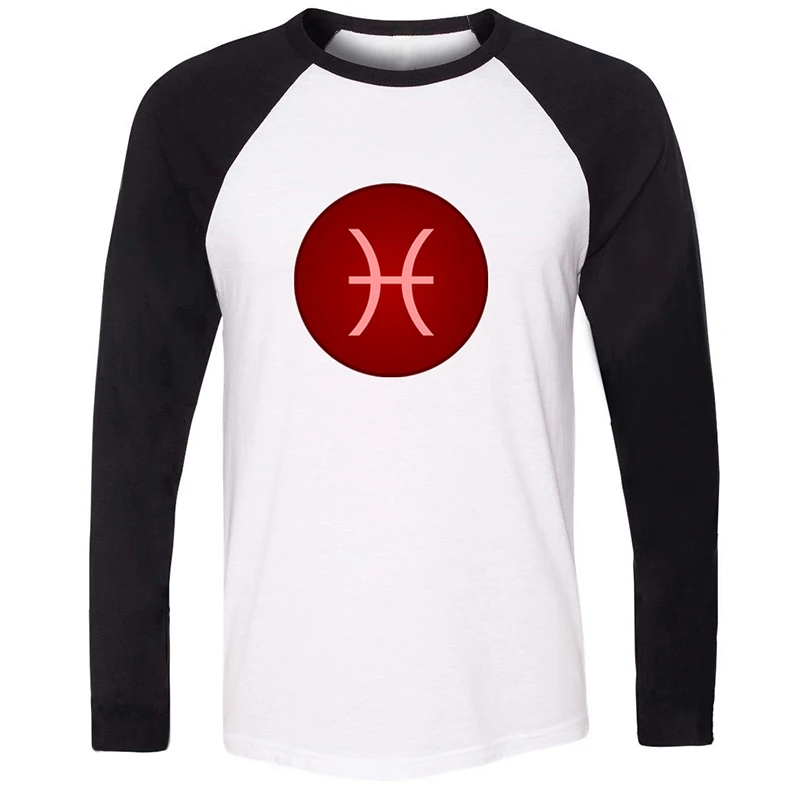 Aquarius Virgo Scorpio Sagittarius Pisces 12 Constellation Design Мужская футболка с принтом длинным рукавом