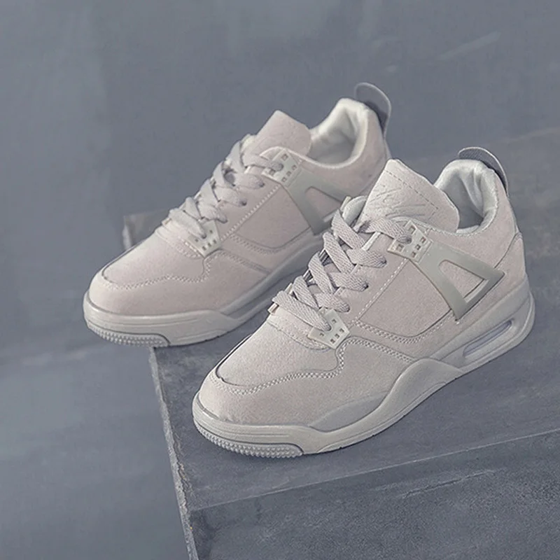Серый VTOTA Chaussure Femme; женская Вулканизированная обувь; коллекция года; Модные Повседневные кроссовки на танкетке; кроссовки; tenis feminino; обувь на платформе со шнуровкой - Цвет: Серый
