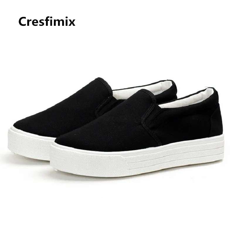 

Туфли Cresfimix женские, удобная повседневная обувь, без застежки, классические, черные, c2193