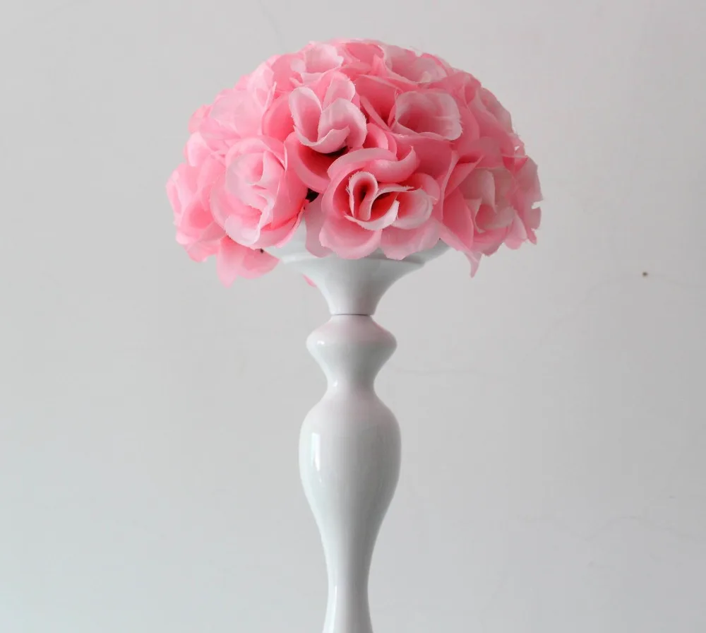 

20cm PINK wedding silk kissing ball decorations for the wedding -plastic inner,celebration flower ball,party decoration