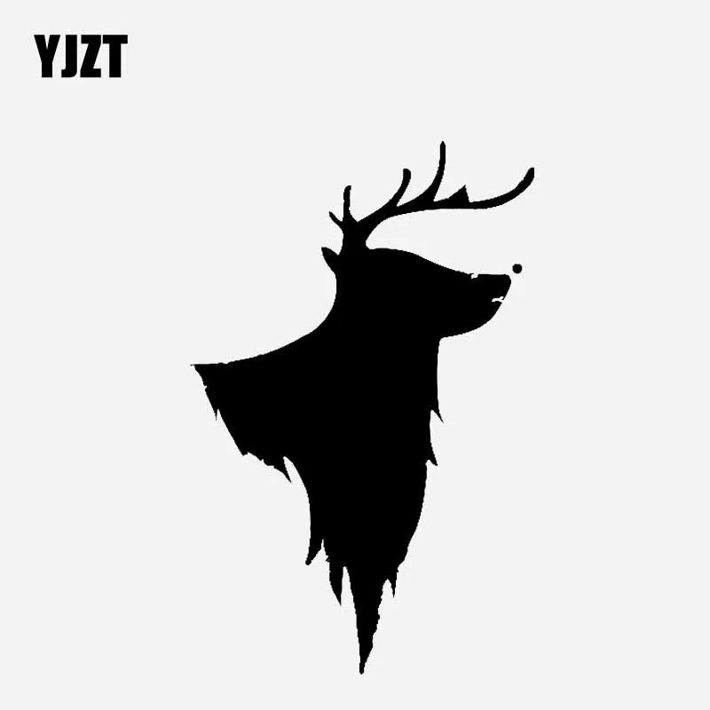 YJZT 8 4 см * 12 7 с принтом рождественского оленя и надписью головы декоративный