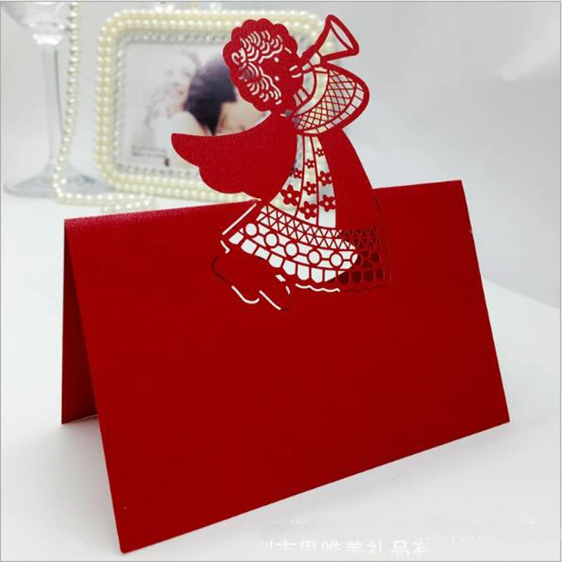 10 цветов 50 шт. фотография с изображением ангела|card birthday|wedding card messagewedding message |