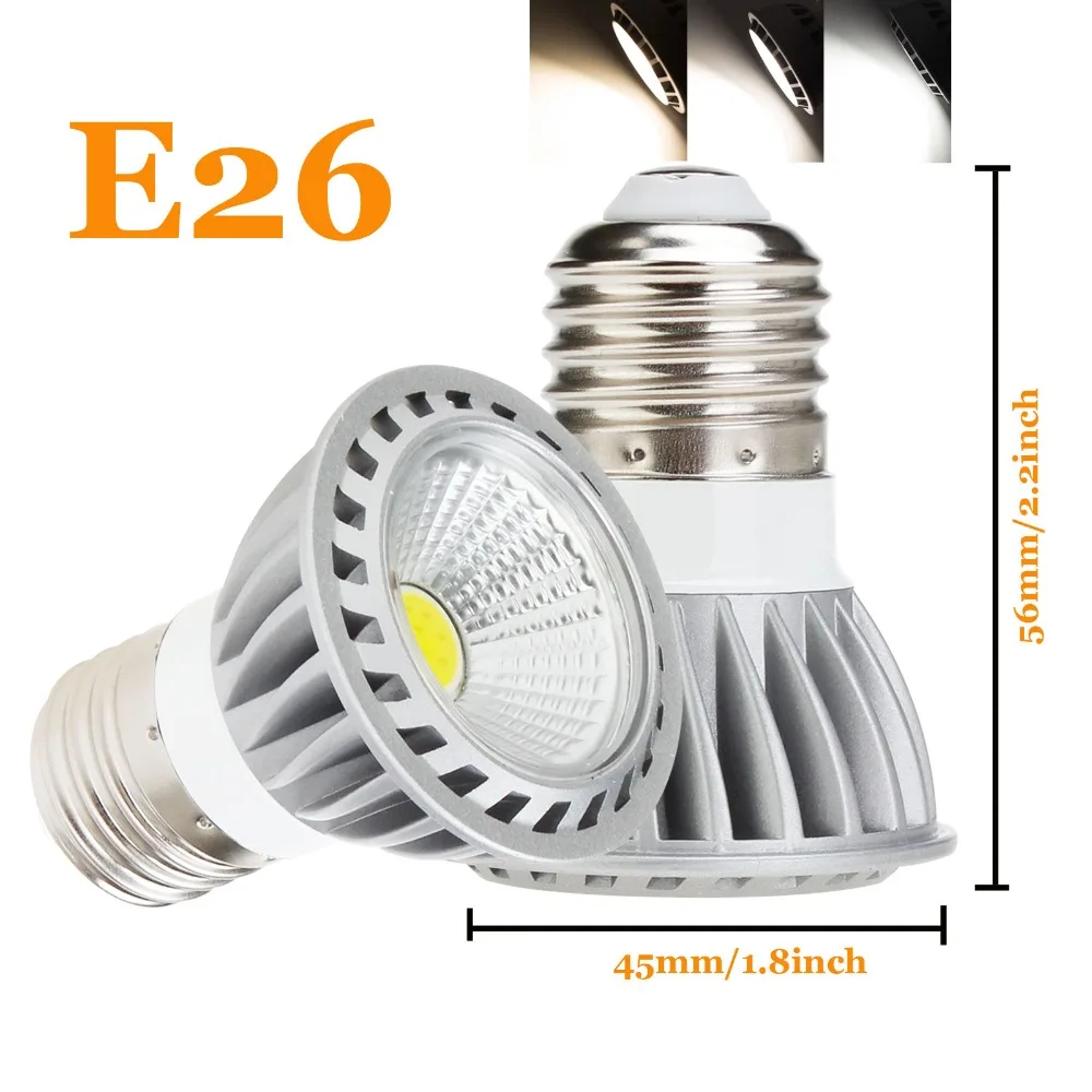 Светодиодный светильник Точечный s 9W E27 E26 GU10 AC85 265V MR16 DC 12V лампада светодиодный