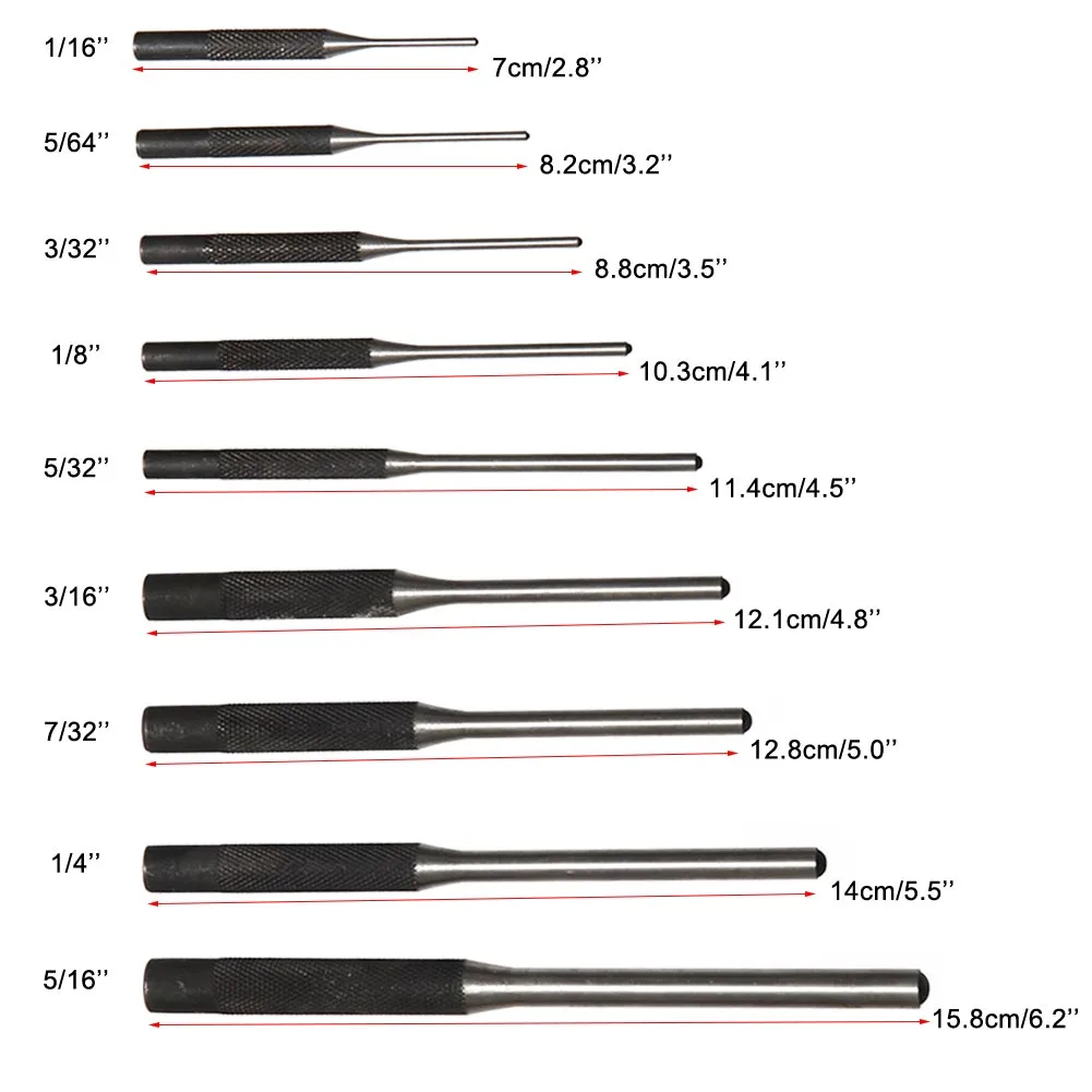 9 шт. набор инструментов для сверления штифта отлично подходит пистолета и