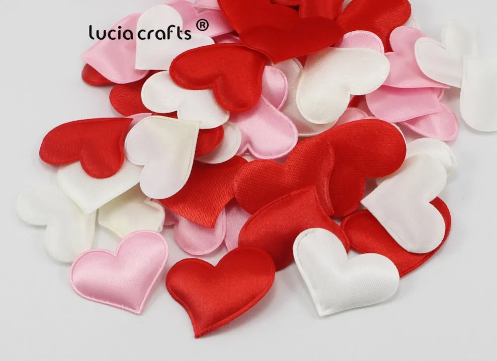 Lucia ремесла 50 шт./лот 2,7*3,2 см Смешанные цвета губка сердце Свадебные украшения для торжеств и вечеринок B1103