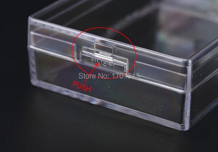 Прозрачный пластиковый чехол для пластиковых карт из полистирола контейнер