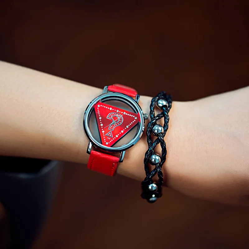 Женские Роскошные Кварцевые часы с полым циферблатом BGG Брендовые женские