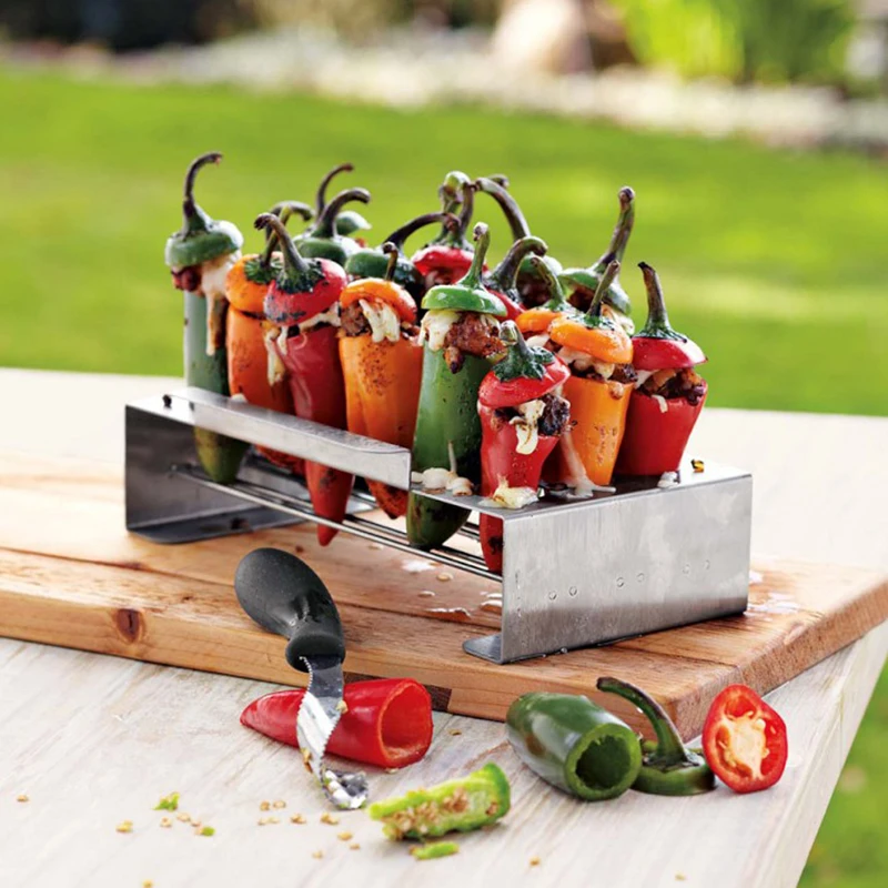 Подставка для гриля Jalapeno набор барбекю подставка запекания перца чили куриных