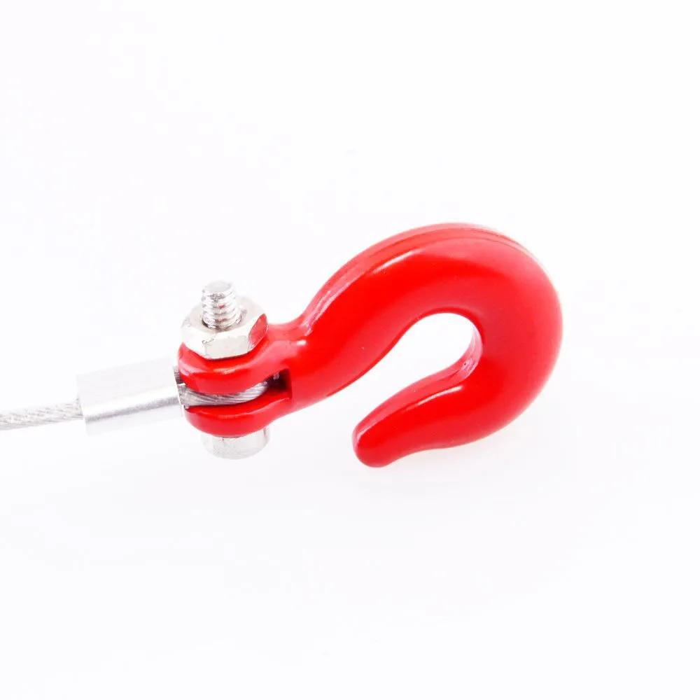 RC автомобильный стальной трос для буксировки с крючком цепь прицепа 1/10 Rock Crawler