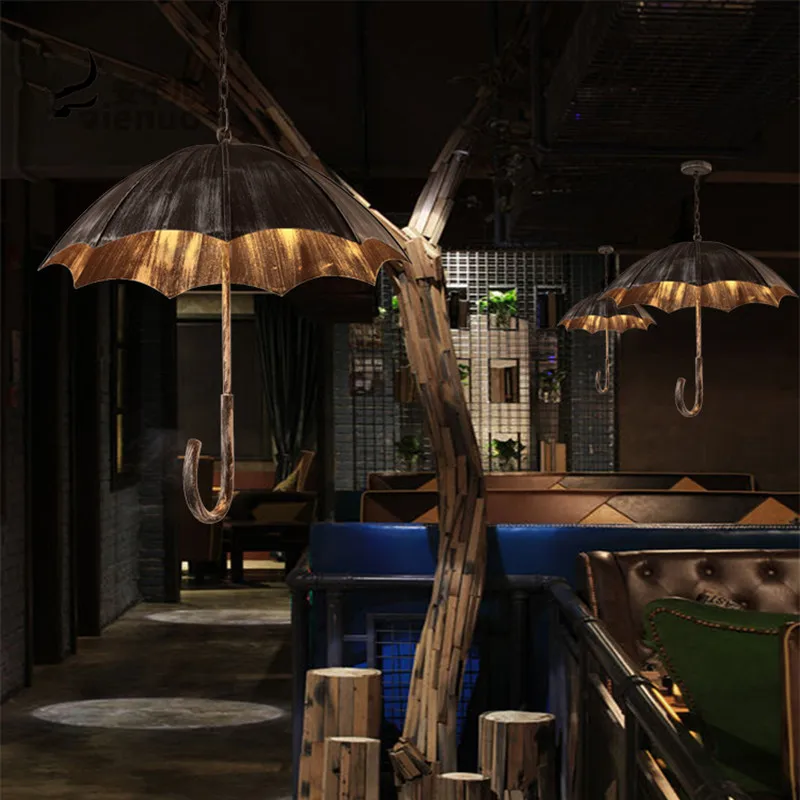 Современный светодиодный подвесной светильник s Umbrella Stle Light винтажный лампа для