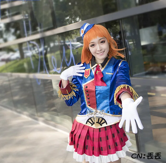 Аниме! Женский карнавальный костюм Lovelive Sunshine Aqours Takami Chika вечерние костюмы для