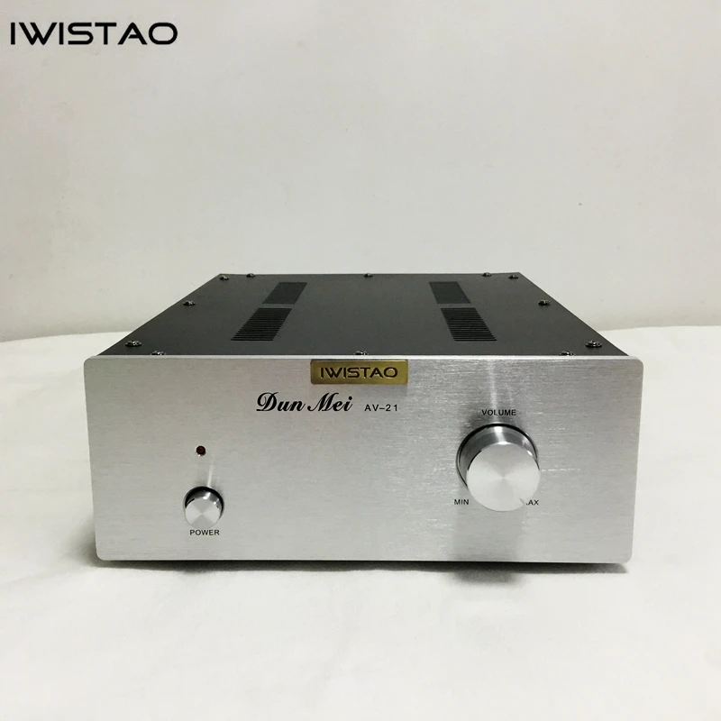 Трубчатый буферный предусилитель IWISTAO музыкальная Hi Fi панель 12AU7 стерео без