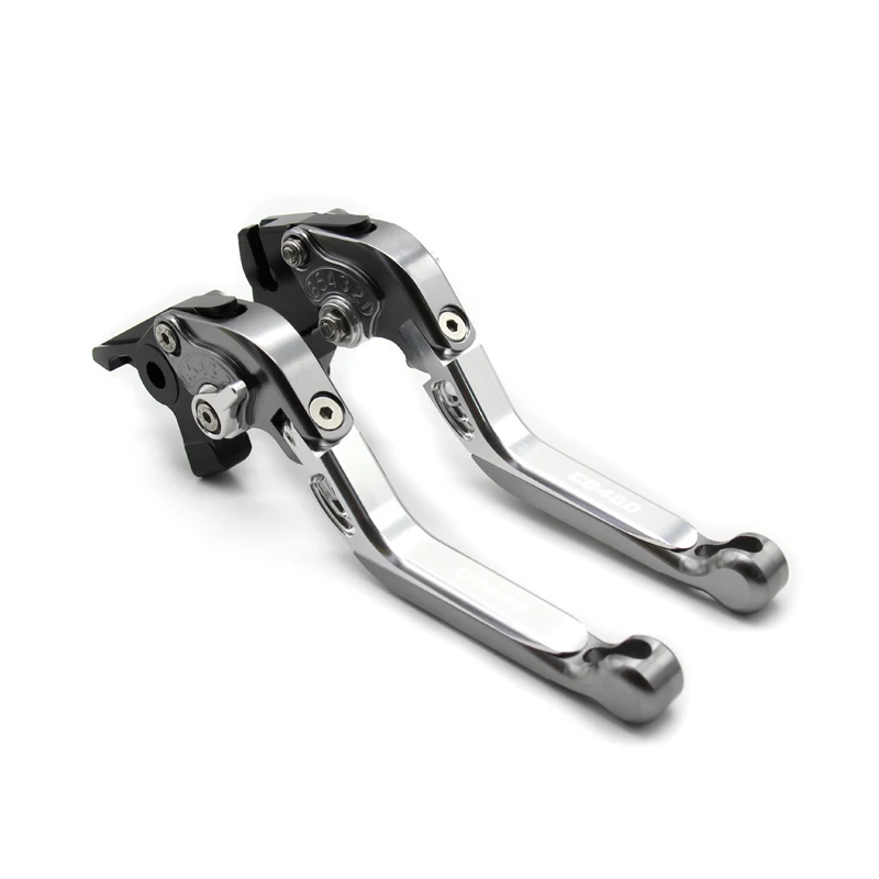 DIY Цвета Мотоцикл Регулируемый Длинные сцепные рычаги для Honda CB400SF CB400SS CBR400F CB400 CB 400 919 - Цвет: A-Silver