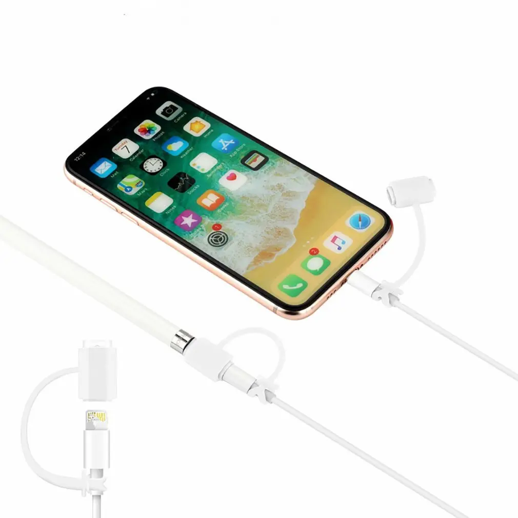 Цветной мягкий силиконовый совместимый для Apple Pencil чехол совместимый для iPad Tablet стилус защитный чехол
