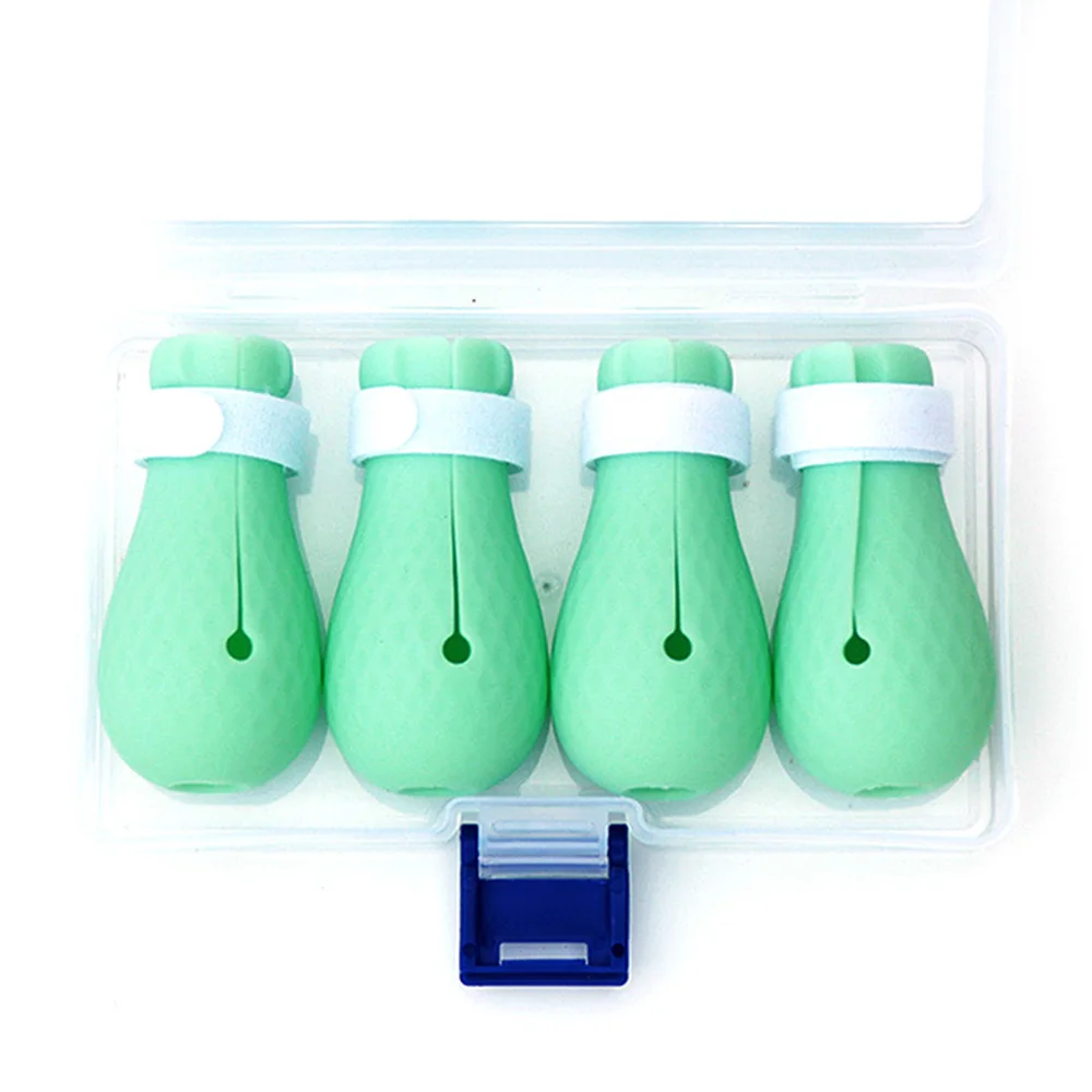 4 шт. регулируемые перчатки для кошек против царапин лапы покрытие ногтей