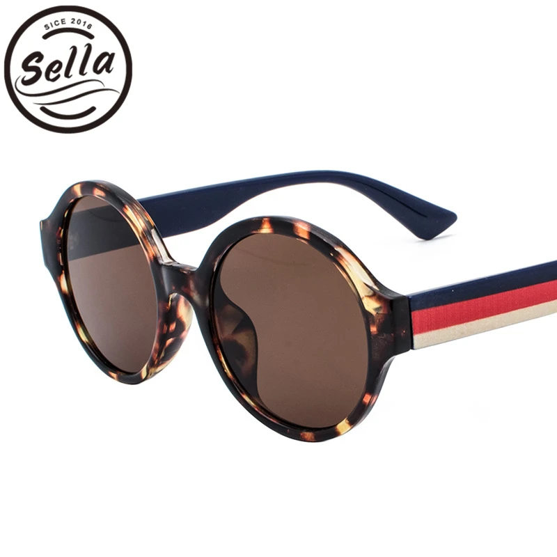 Sella брендовые дизайнерские модные женские мужские круглые солнцезащитные очки