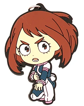 Мой герой училища Аниме Boku no Hero Academy Deku Bakugo Shoto Allmight Eijiro Uraraka ластик головной костюм героя резиновый брелок - Цвет: 03 Uraraka Ochaco