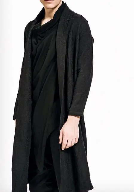 M-XL Горячая зима Мужская Новая мода Джокер линейный лен плащ | одежда