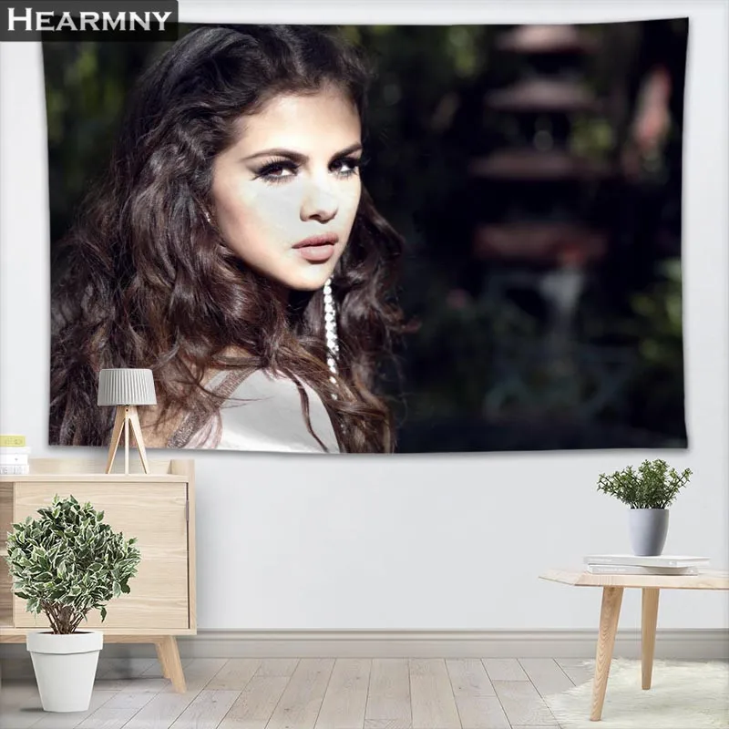 Настенный Гобелен Selena Gomez гобелены настенный показ для домашнего декора Настенный Ковер пляжный плед Коврик для йоги коврик