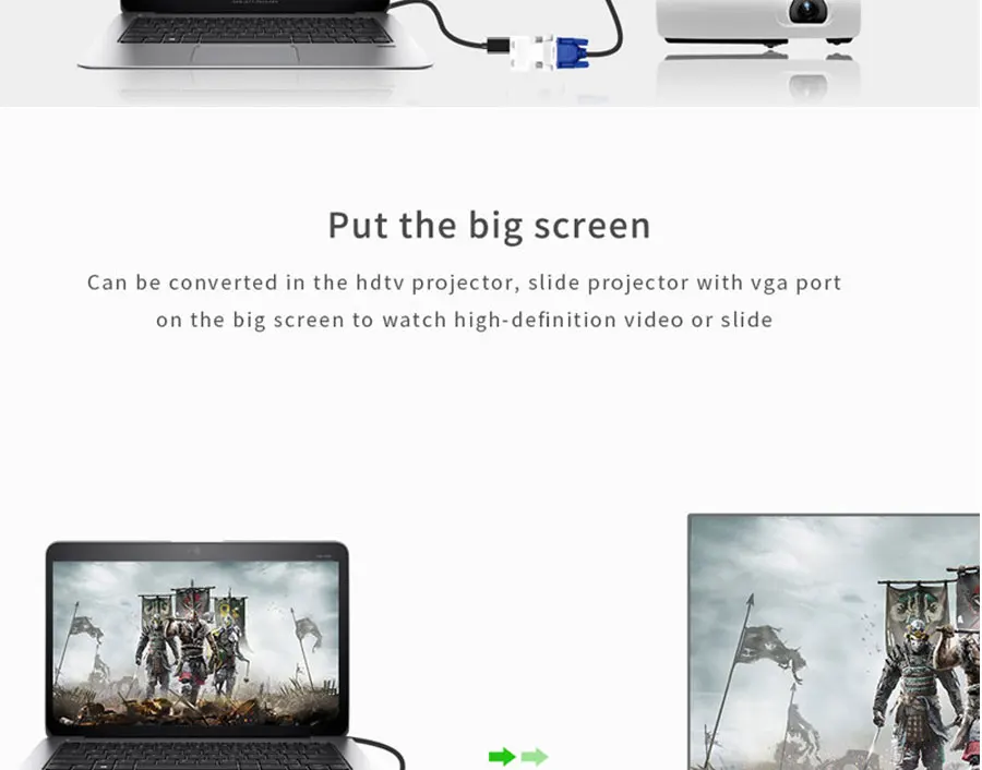 Urgrico 1080P HDMI в VGA адаптер папа в Famale HDMI VGA конвертер адаптер в аналоговые аудио и видео для ПК ноутбук ТВ коробка проектор