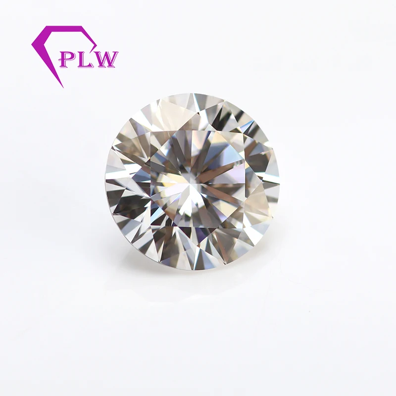 Включая сертификацию Provence Jewelry D Color 1 2 ct 7 мм Moissanite Brilliant 3 EX Cut Lab Grown Gem Для кольца