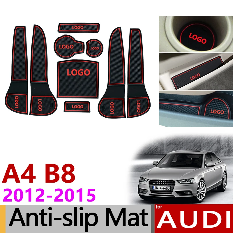Противоскользящий резиновый подстаканник для Audi A4 B8 2012 2013 2014 2015 8K RS4 S4 S line RS 4