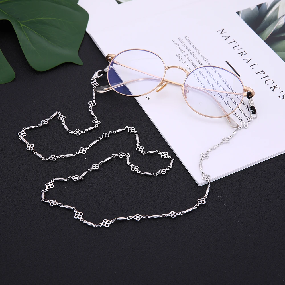Dawapara Four-Leaf Clover Fashion Glasses Chain In Women's Eyewear Accessories Rose Gold Hear Glass For Women Jewelry | Аксессуары