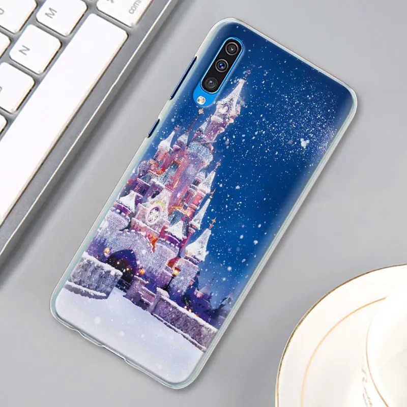 Счастливый новогоднее; рождественское Снежинка чехол КРЫШКА ДЛЯ samsung Galaxy A30 A40 A50 A70 A6 A8 плюс A7 A9 M30 чехол для телефона Coque