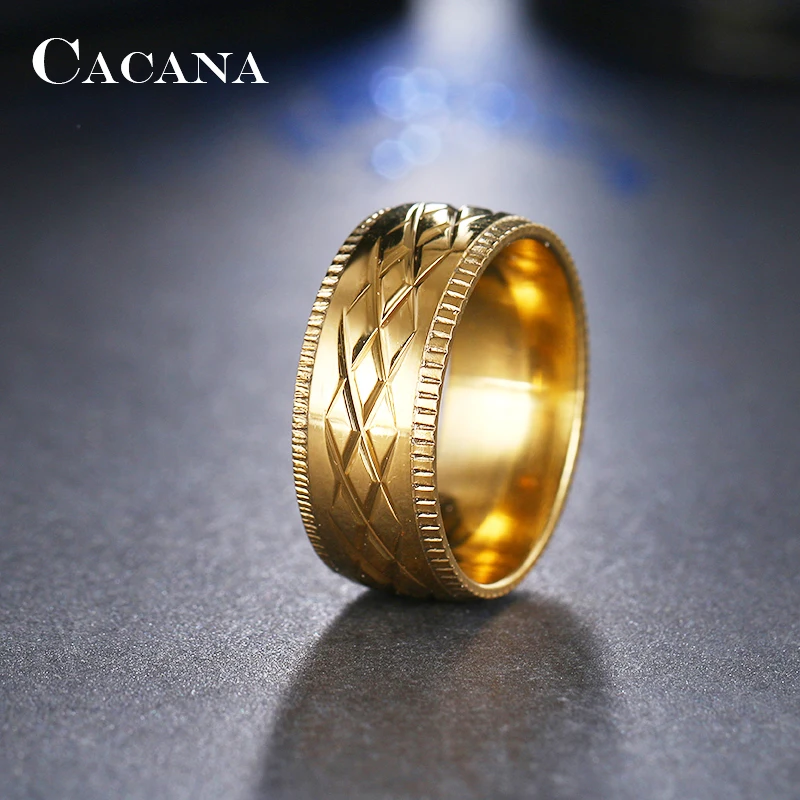 Женские кольца из нержавеющей стали CACANA персонализированные X Mark модные