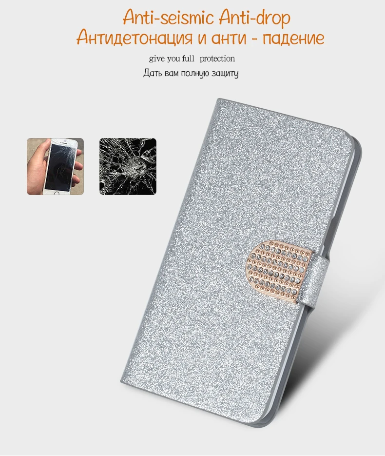 QIJUN Блестящий флип-чехол с подставкой для samsung Galaxy Ace 4 Lite G313H SM-G313F Ace4 Neo G318H 4,0 ''чехол-кошелек для телефона
