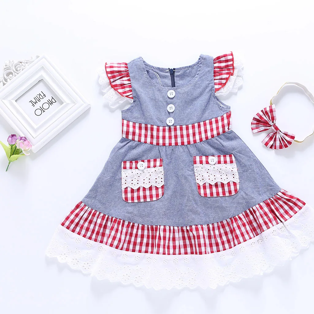 Платье для девочек Детские платья vestido одежда маленьких с рукавами-крылышками и