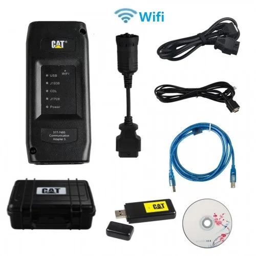 2018A BT with Box 2018A Bluetooth CAT ET 3 беспроводной адаптер III гусеничный грузовик диагностический инструмент Коммуникационный адаптер III - Цвет: 2018A BT with Box
