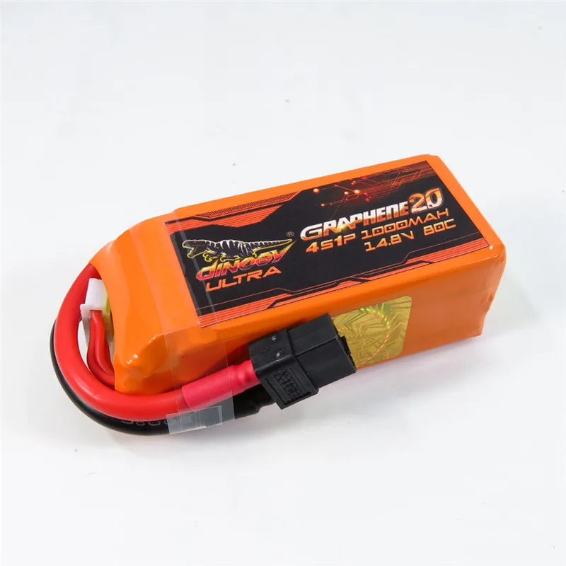 Giant Power DINOGY ULTRA GRAPHENE 2.0 14.8V 1000mAh 80C 4S Rechargeable Lipo Battery XT60 Plug For RC FPV Racing | Игрушки и хобби