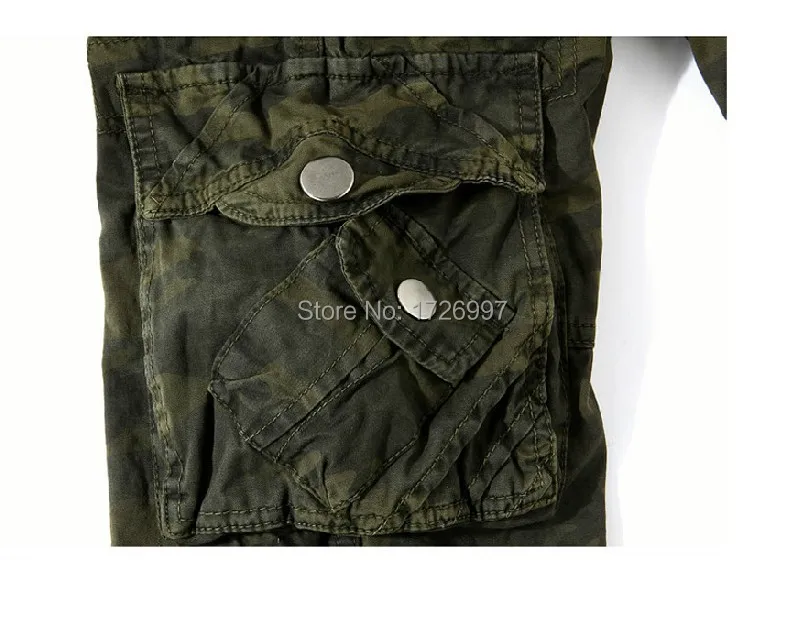 Fashion 2015 summer new loose casual camouflage cargo shorts big yards multi pocket men's movement beach | Мужская одежда