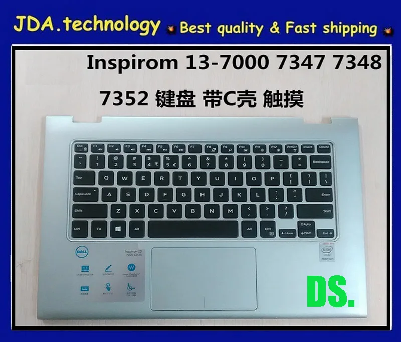 MEIARROW 96% Новый Orig Plamrest topcase Для DELL INSPIRON 13 7000 7347 7348 7352 US клавиатура верхняя крышка